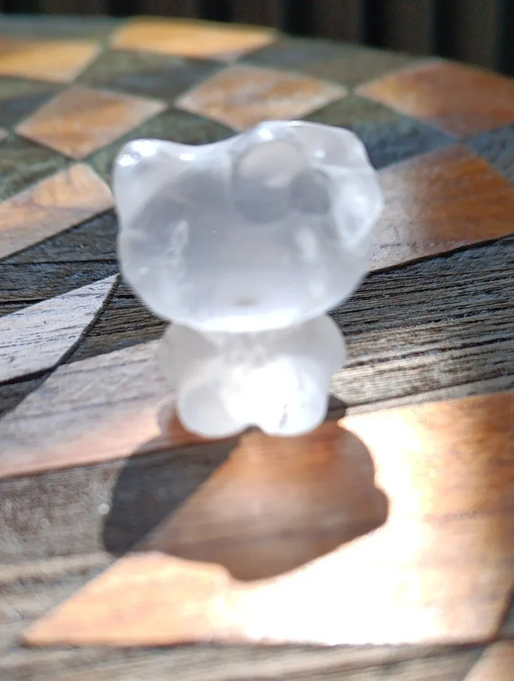 Clear Quartz Crystal Hello Kitty